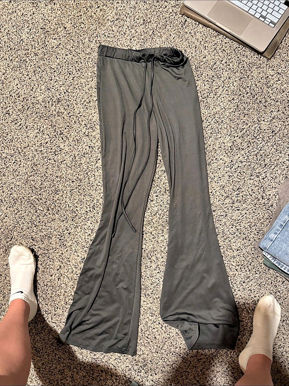 Gray Wide Leg Pants
